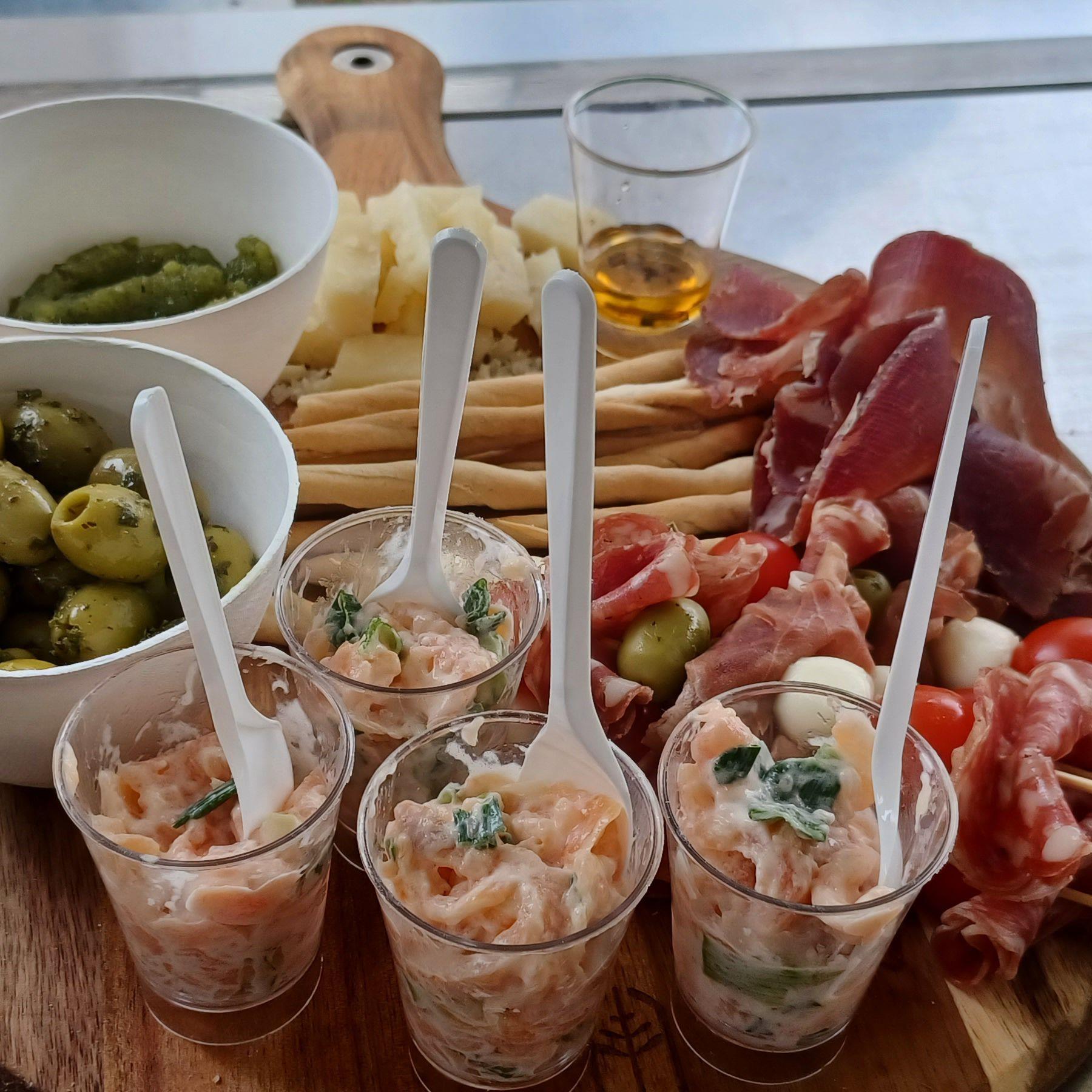 Andiamo pizza op een communiefeest